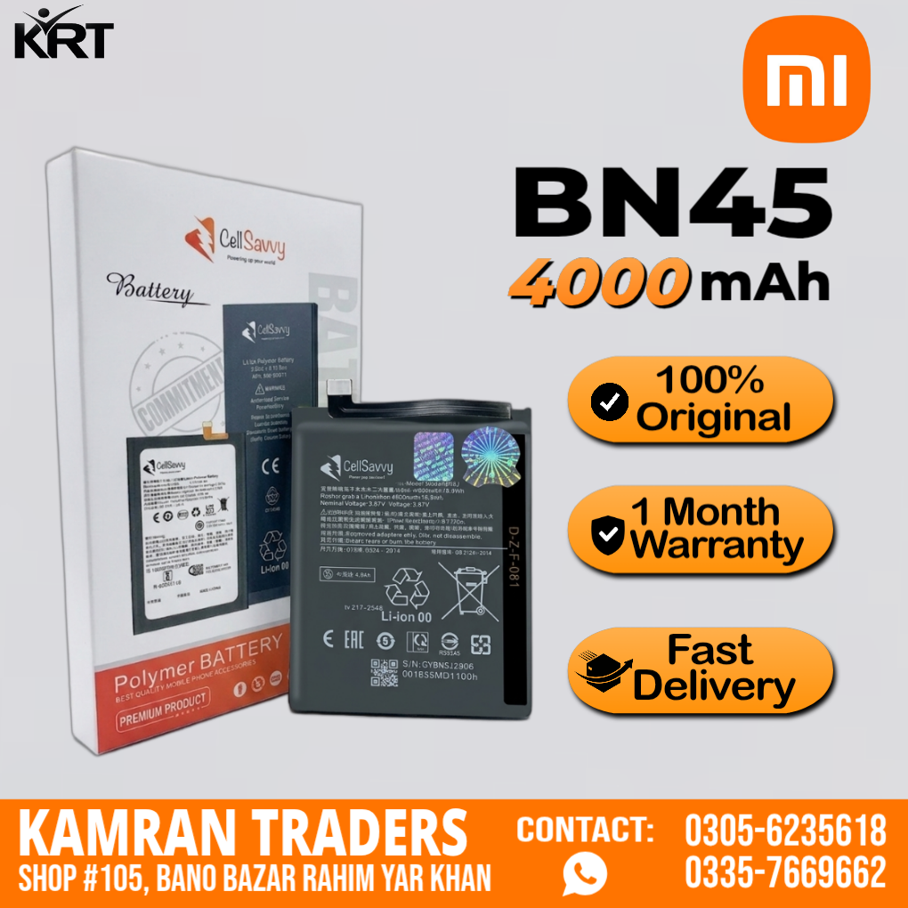 REDMI NOTE 5 PRO (BN45) ORG BATTREY