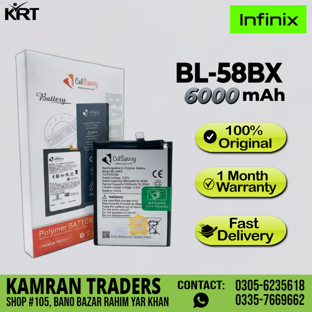 INFINIX HOT 9 PLAY (BL-58BX) ORG BATTREY